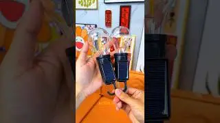 Solar Powered Rechargeable Emergency LED Light Bulb, Portable Waterproof Hanging Camping Lantern