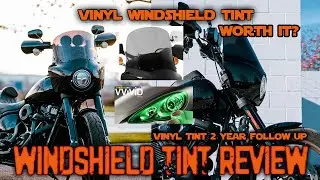 Motorcycle Windshield Tint 2 Year Follow Up - VViViD Tint Vinyl Wrap