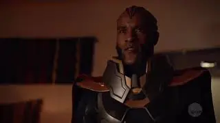 Arrow S07E22 - The Monitor & Oliver scene