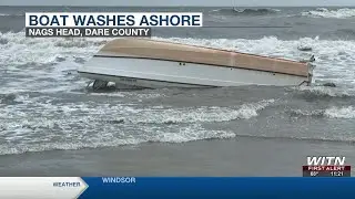 Boat that capsized off Virginia Beach washes ashore in Nags Head