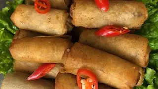 Hôm nay cùng Châu làm món chả giò nhân thịt!! Món ăn trẻ nhỏ lẫn người lớn đều thích❤️