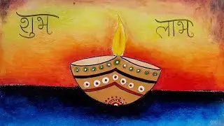 Easy Diwali drawing/ How to draw diya / Easy drawing with Anil sir