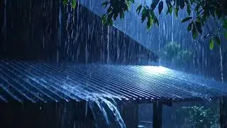 Deep Blue Night Rain ASMR: Slow Echoes of Water Breathing Peace into Silent Dreams at Midnight 036