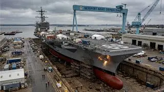 Inside the USS Gerald R.Ford Factory-Building the World'sMost Fearsome AircraftCarrier(Full Process)