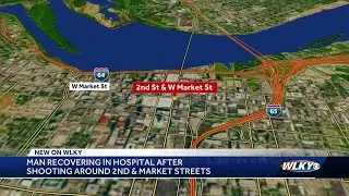Man shot near Kentucky Convention Center in downtown Louisville