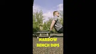 Narrow Bench Dips for Bigger Triceps #bodybuilding #calisthenics #arms #triceps #push #dips #dip