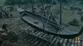 Vikings Season 4 Episode 8 - Floki Builds The Cranes To Lift The Boats