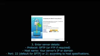How to upload files to webserver using WinSCP in windows 10