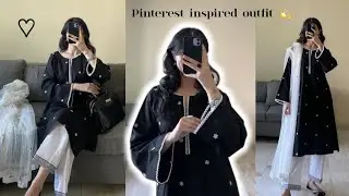 Pinterest inspired outfit ✨️ hand painted dress idea 🤍🖤