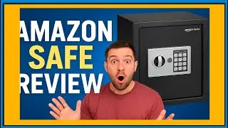 Amazon Basics Steel Home Security Electronic Safe with Programmable Keypad Lock