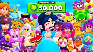 Compr&eacute; TODAS las SKINS de BRAWL STARS 😨🤑 (+50,000 GEMAS)