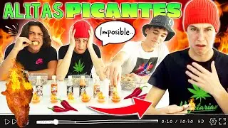 ¡¡Si fallas, COMES!! 🔥 COMEMOS las ALITAS más PICANTES del MUNDO 🍗 🌶  Lo pasamos mal... 🥵