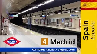 Madrid Metro, Spain / Metro de Madrid - Line 4 (Avenida de Am&eacute;rica - Diego de Le&oacute;n)