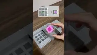 Crafting Minecraft End Crystal BUT Lego! #shorts