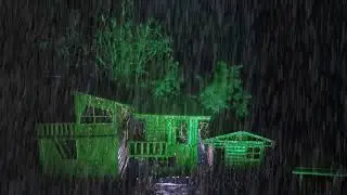 ⛈️🌌 Deep Night Rain on Roof with Thunder | Soothing Storm for Sleep