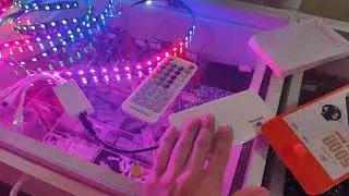 Fita led Digital a bateria. Modelo no vídeo fita Ws2812 60L/M + central sp611e.