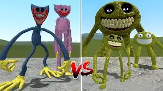 REALISTIC HUGGY VS HUGGY 3DMEME VS DESTROY Roblox Innyume Smiley's Stylized Nextbot in Garry's Mod!
