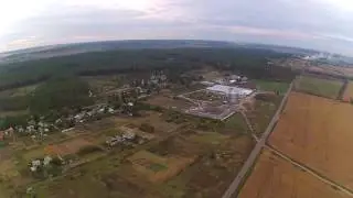 Hubsan H501S. The descent from a height of 770 m in manual mode.