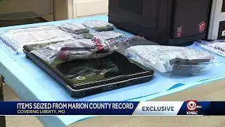 KMBC 9 gets exclusive look at the items seized during the raid at the Marion County Record