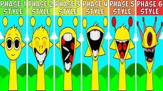 Sprunki Phase 1 VS Phase 2 VS Phase 3 VS Phase 4 VS Phase 5 VS Phase 6 Style | Daylight Version