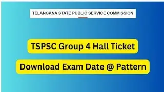 #TSPSC GROUP -4#  EXAM DATE AND PATTERN, EXAM Restrictions,  RULES, holl ticket download process.