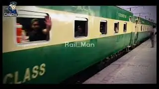 42Dn Karakrom Exp Train Entering Khanewal Railway Station Platform No 2