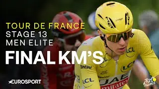 CHAOTIC RACE! 🤯 | Tour de France Stage 13 Final Kilometres | Eurosport Cycling