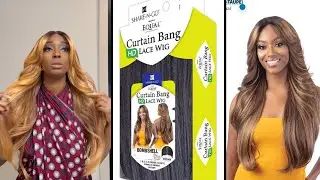 EQUAL FREETRESS SHAKE-N-GO  CURTAIN BANG BOMBSHELL WIG | OM-TAUPE #wigreview #wiginstall #hairreview