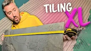 Laying XL Tile Floors! Does Size Really Matter? (Bathroom Makeover - EP 32)