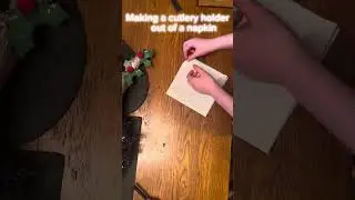 Cutlery holding napkin