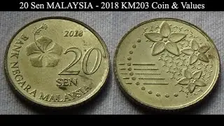 20 Sen MALAYSIA - 2018 KM203 Coin & Values
