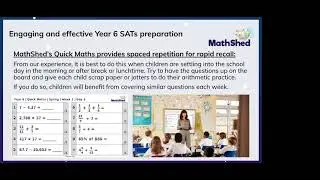 Engaging and effective Year 6 SATs preparation (Webinar: 10/02/22)