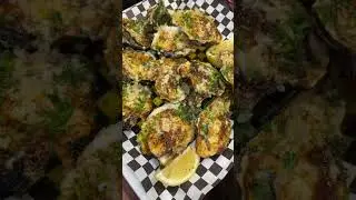 Chargrilled New Orleans style oysters with a Oakland twist. Follow @chefsmelly #instagram for more
