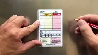 Reusable 2-Sided Score Card (Pencil, Pen & Marker safe)