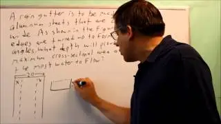 Min and Max of Quadratic Models (Rain Gutter)