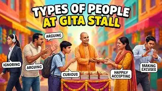 Types of People at Bhagavad Gita Book Distribution Stall | Funny Yet Eye-Opening Drama