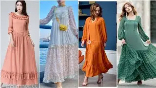 💖Tiered ruffled dresses/maxi style  Victorian style dresses/party dress &hearts;️