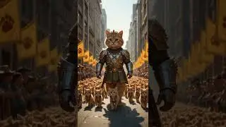 cat army parade 😺 king of kitten 🐈🐾 #viral #animation #catarmy #hindisong