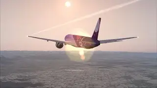 FSX For the first time of crosswind　landing