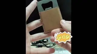 PU Bottle Opener-Blank Metal Leather Wrapped Sublimation Leather Bottle Opener Keychain