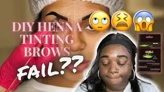 DIY tinting my brows with Mina ibrow henna kit