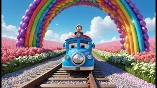 Ding Ding &ndash; It&rsquo;s a Rainbow Ride | Colorful Adventure Song for Kids | Magical Learning Rhyme Wheels