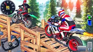 Motor Bike Motocross Impossible Driving - Bike Racing Tracks Simulator 3D - Android GamePlay #2