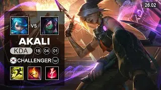 Akali vs Gwen Top - EUW Grandmaster - Patch 26.02 Season 16