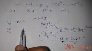 The unit\'s digit of (1373)^(36) - (1442)^(20) is | CLASS 14 | PREVIOUS YEAR PAPER PHYSICS AND M...