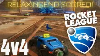 Rocket League: Last Second Goal + Overtime Gameplay 4v4 Online CHAOS