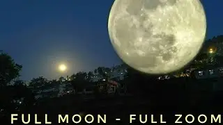 Super Pink Moon पहाड़ से | Super Flower Moon 2020 l last full moon of 2020 India