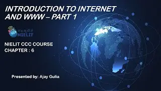 Introduction to Internet & WWW | NIELIT CCC Chapter 6 Class in Hindi | CCC Online Test I Part-1