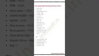 #free INDIA BIKE 3D DRIVING #indianbikedrivingindian #new #episode #trendingshorts #all cord #link