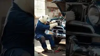 the panda mechanic #youtubeshorts #foryou